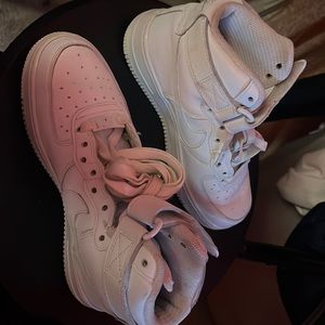 High top Nike Air Force 1s